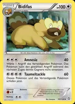 Bidifas card in German