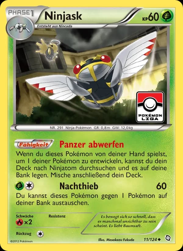 Ninjask card in German