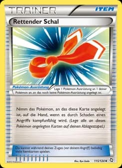 Rettender Schal card in German