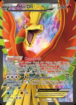 Ho-Oh-EX card in German