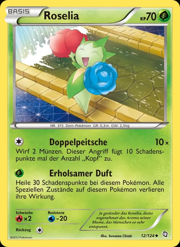 Roselia card in German