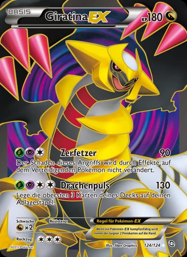 Giratina-EX card in German