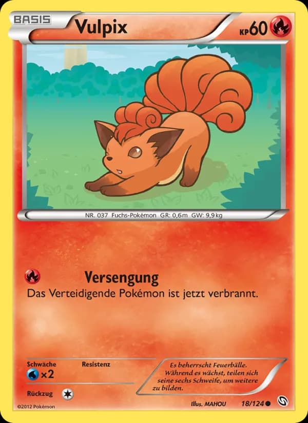 Vulpix card in German