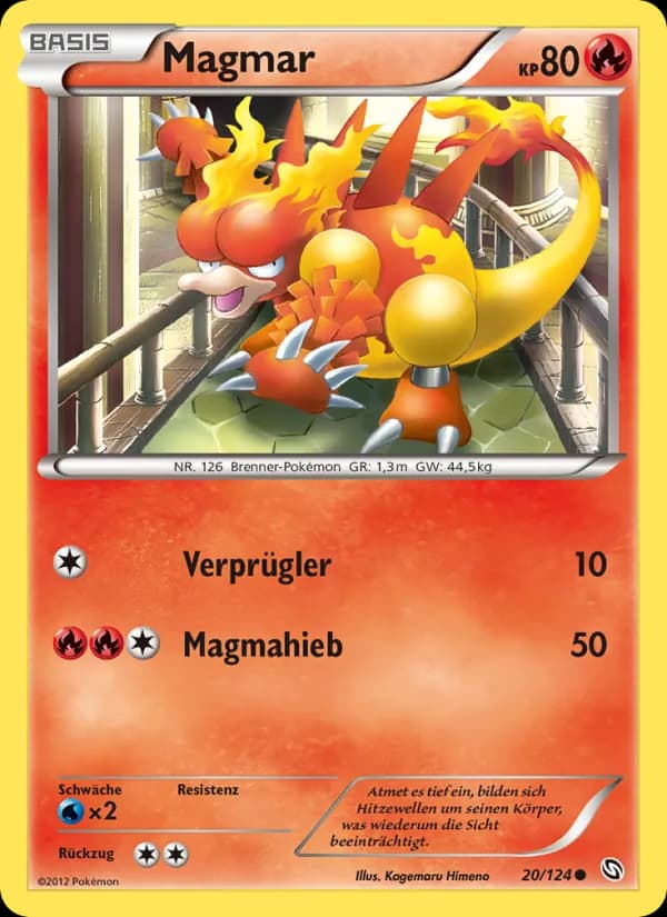 Magmar card in German
