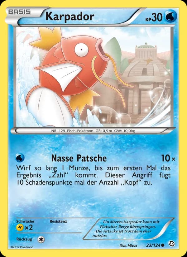 Karpador card in German