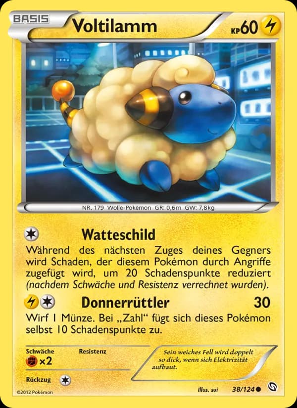 Voltilamm card in German