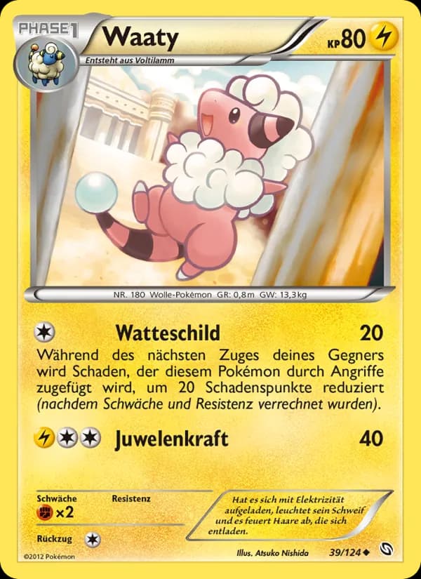 Waaty card in German