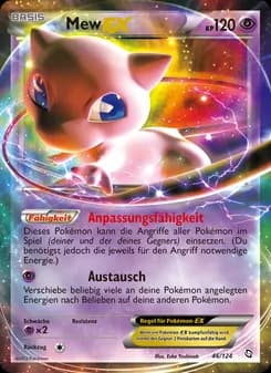 Mew-EX card in German