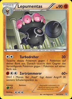 Lepumentas card in German