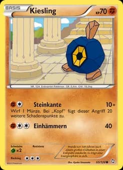 Kiesling card in German
