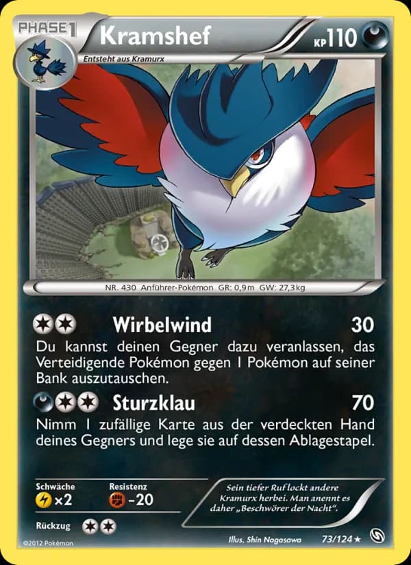 Kramshef card in German
