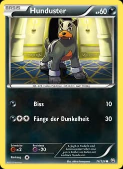 Hunduster card in German