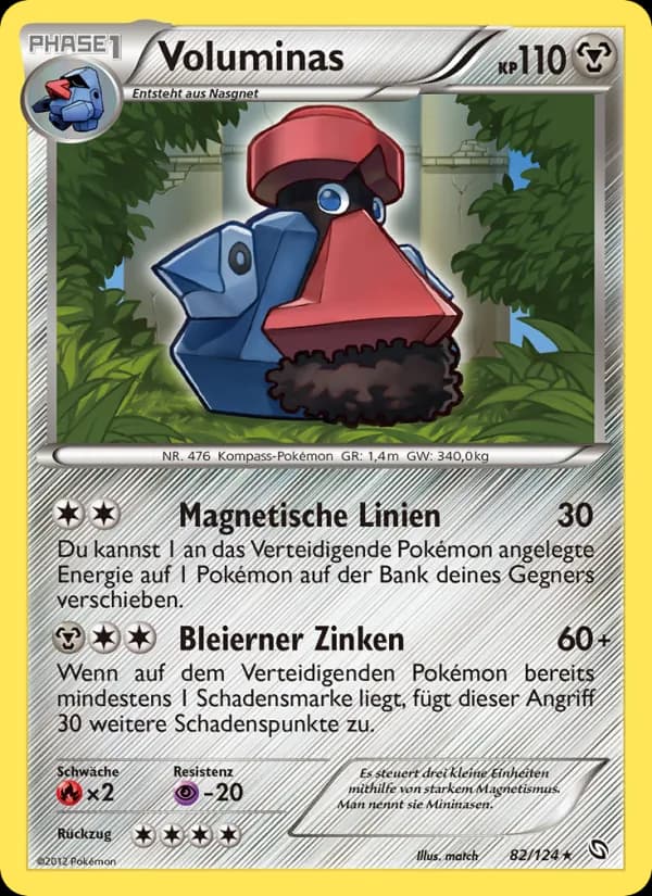 Voluminas card in German