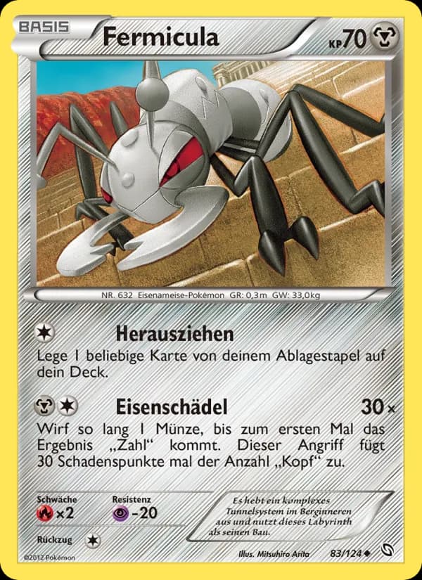 Fermicula card in German