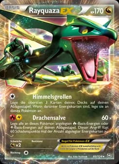 Rayquaza-EX card in German