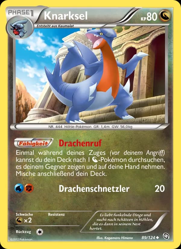 Knarksel card in German