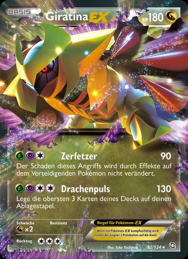 Giratina-EX card in German