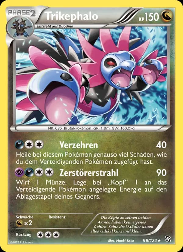 Trikephalo card in German