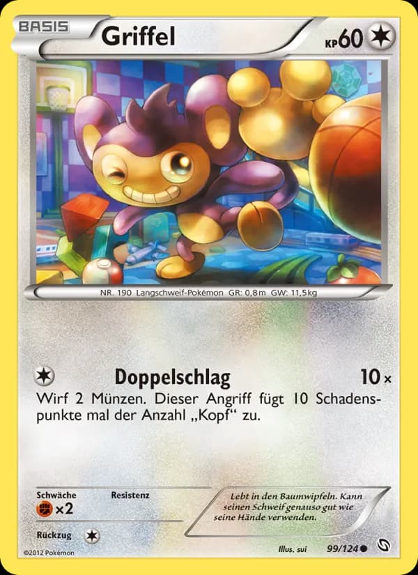 Griffel card in German