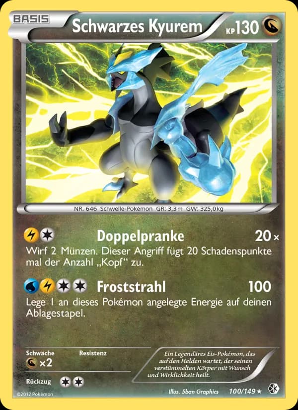 Schwarzes Kyurem card in German