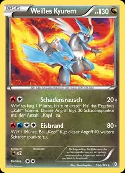 Weißes Kyurem card in German