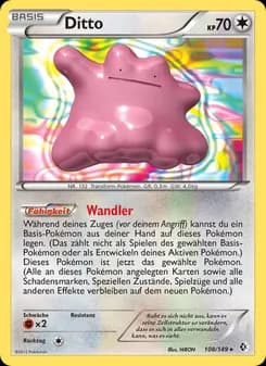 Ditto card in German