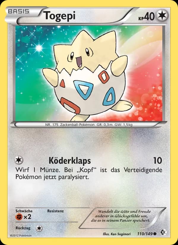 Togepi card in German