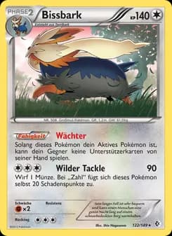 Bissbark card in German