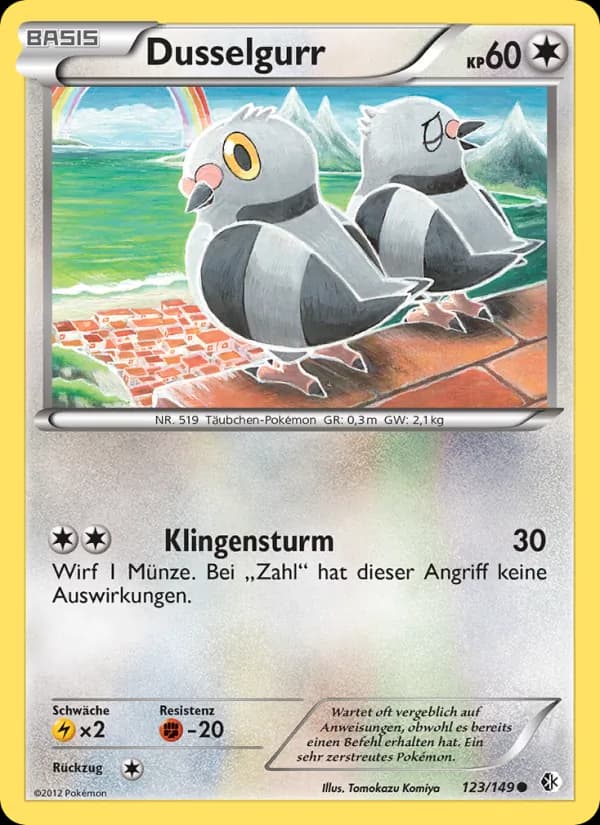 Dusselgurr card in German