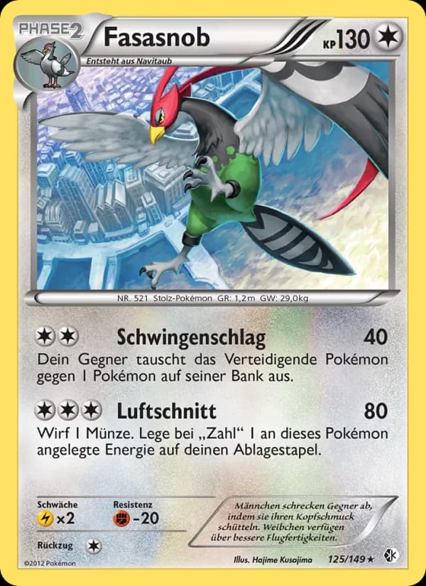 Fasasnob card in German