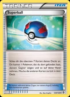 Superball card in German