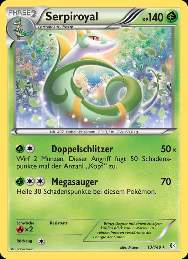 Serpiroyal card in German