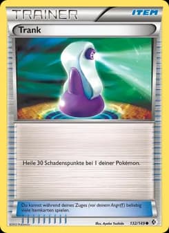 Trank card in German