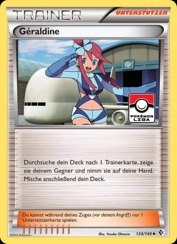 Géraldine card in German
