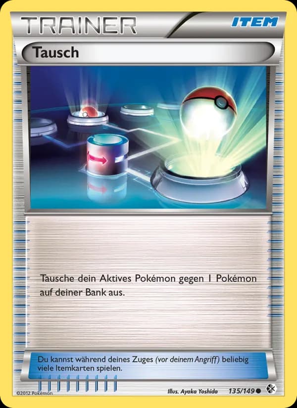 Tausch card in German