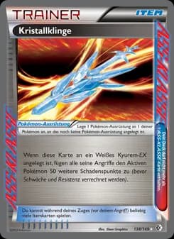 Kristallklinge card in German