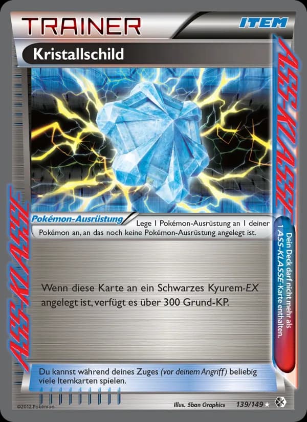 Kristallschild card in German