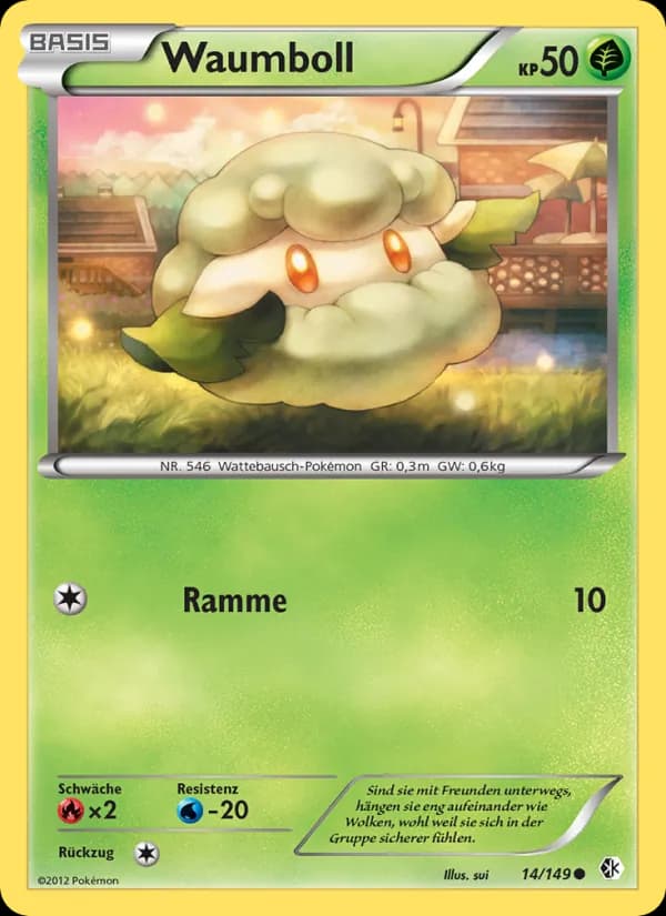 Waumboll card in German