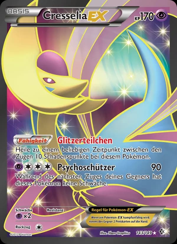 Cresselia-EX card in German