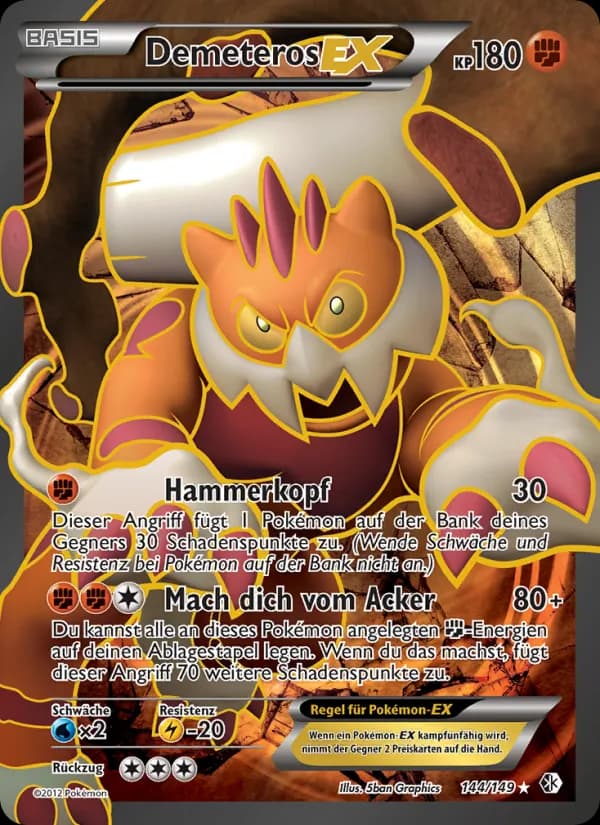 Demeteros-EX card in German