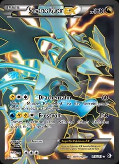 Schwarzes Kyurem-EX card in German