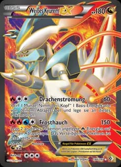 Weißes Kyurem-EX card in German