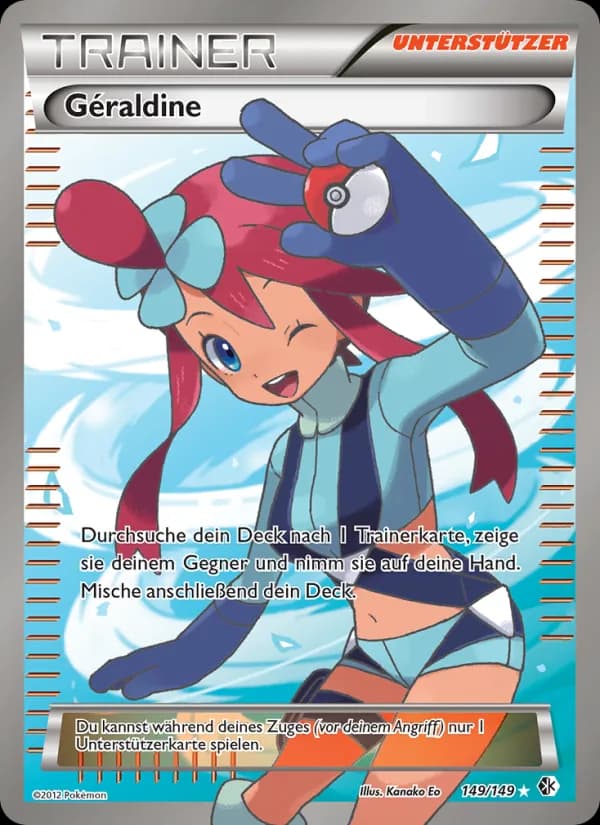 Géraldine card in German