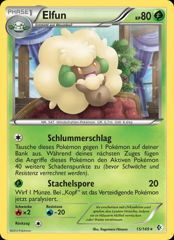 Elfun card in German