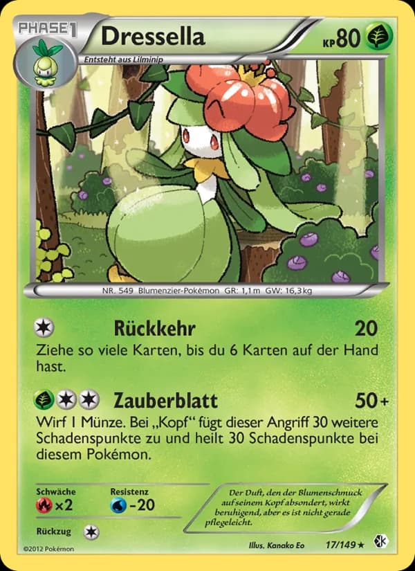 Dressella card in German