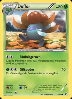 Duflor card in German