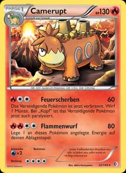 Camerupt card in German