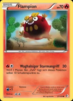 Flampion card in German