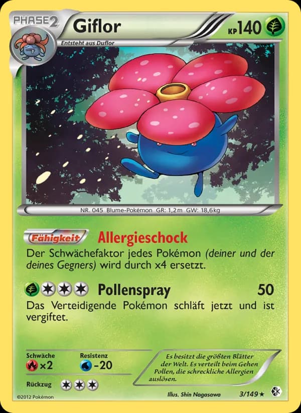 Giflor card in German