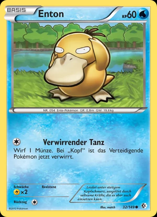 Enton card in German